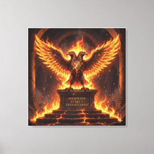 Pelasgian Altar of the Flaming Eagle X Canvas Print