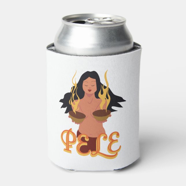 Pele Goddess of Volcanoes Can Cooler (Can Front)