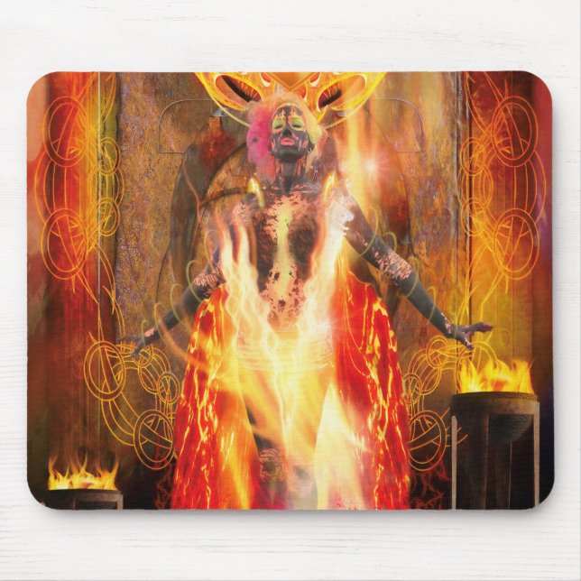 PELE the Fire Goddess Mouse Mat (Front)