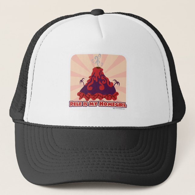 Pele Volcano Goddess Trucker Hat (Front)