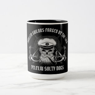 PELELIU  SKILLED SAILORS / SALTY DOGS Two-Tone COFFEE MUG
