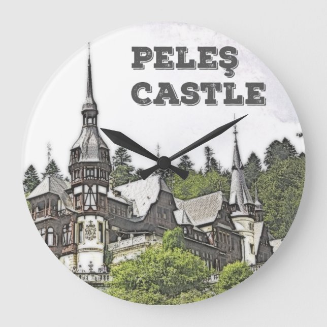 Peles Castle Large Clock (Front)
