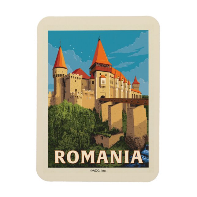 Peles Castle Romania Magnet (Vertical)