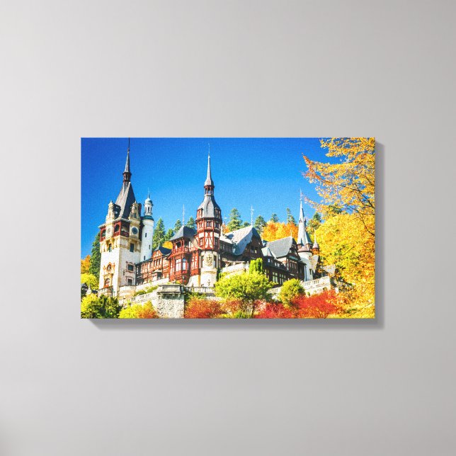 Peles castle Sinaia Canvas Print (Front)