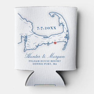 Pelham House Resort Wedding Favour Cape Cod  Can Cooler