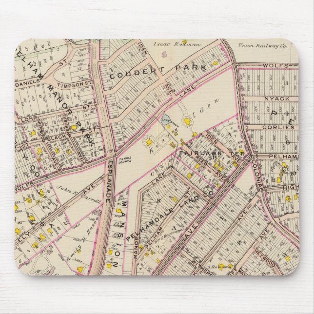 Pelham town, New York Mouse Mat (Front)