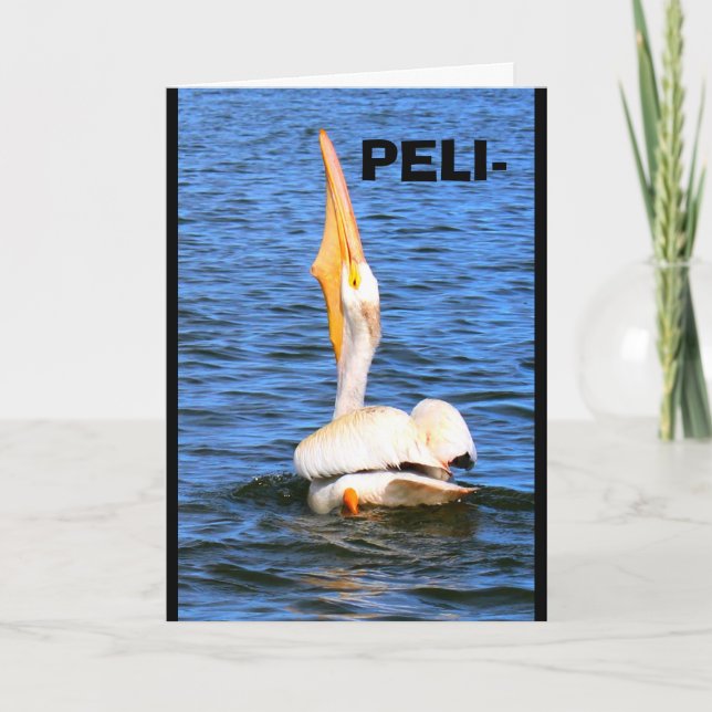Peli-Can I Wish You Happy Birthday? Card (Front)