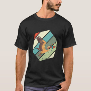 Pelican Animal Retro Vintage Hexa Fish Catch Pelic T-Shirt