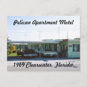 Pelican Apartment Motel Florida Postcard