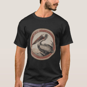 Pelican Bird Animal Graphic Seabird Tropical Pelic T-Shirt