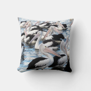 pelican bird flock gift cushion throw pillow