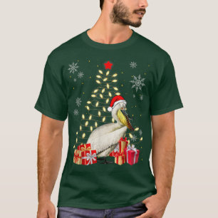 Pelican Bird Lover Xmas Pelican Christmas Tree  T-Shirt