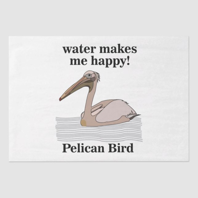 Pelican Bird Tissue Paper (Front)