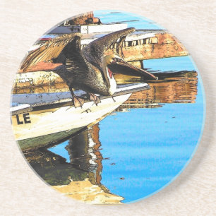 Pelican Birds Wildlife Animals Ocean Coaster