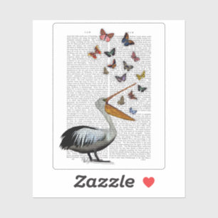 Pelican & Butterflies