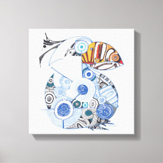 Pelican canvas print