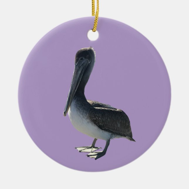 Pelican Ceramic Tree Decoration (Front)