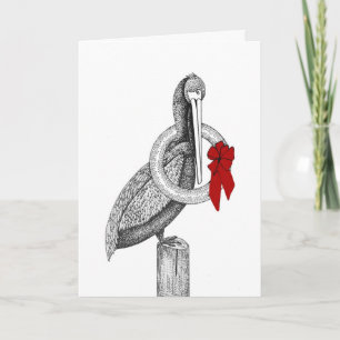 Pelican Christmas Holiday Card