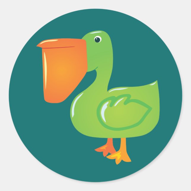 Pelican Classic Round Sticker (Front)