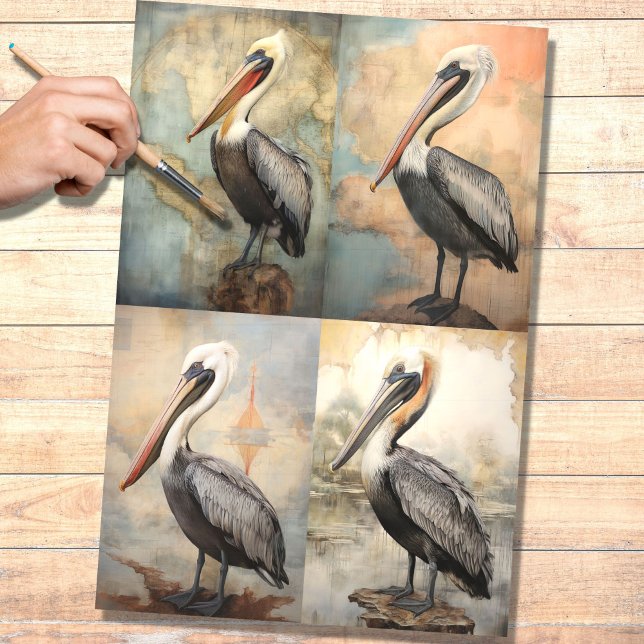 Pelican Collage 1 Decoupage Paper (Creator Uploaded)