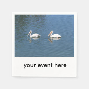 pelican couple napkins