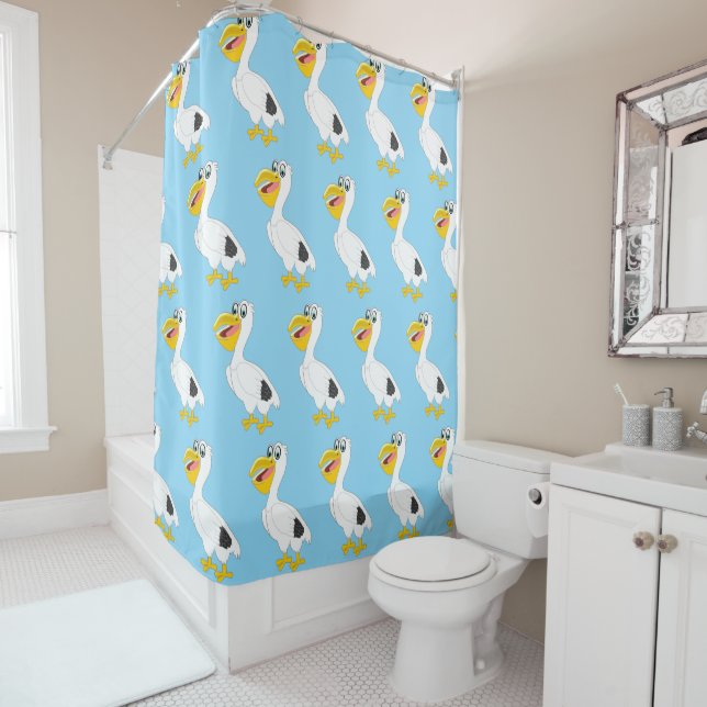 Pelican Design Shower Curtain (In Situ)