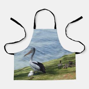 Pelican, Ducks And Seagulls, Kids Full Print Apron