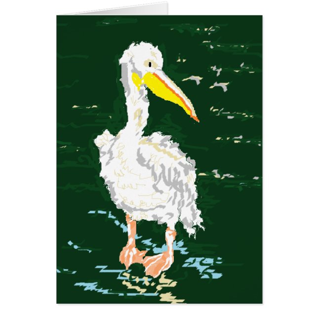 Pelican Enjoying Alone Time (Front)