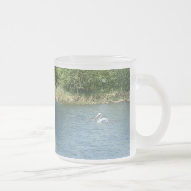 Pelican Frosted Glass Mug (Right)
