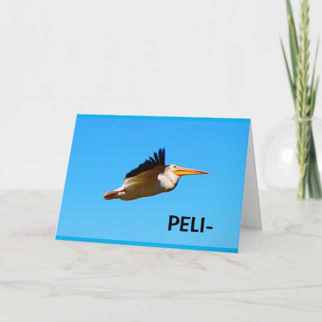 PeliCan I Wish You Happy Birthday? Card (Front)