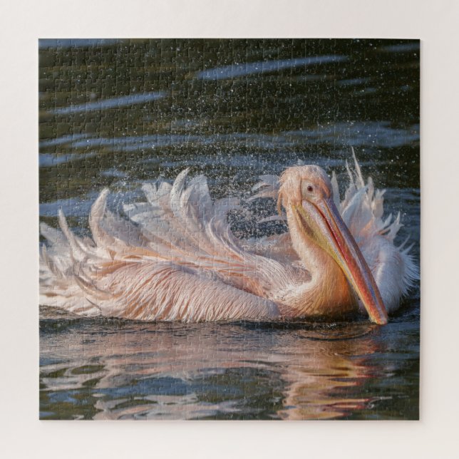 Pelican in Motion Jigsaw Puzzle (Vertical)
