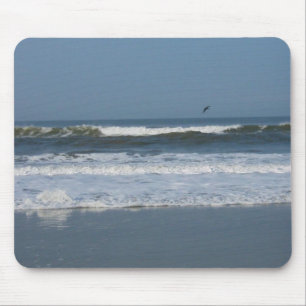 Pelican in the surf mouse mat