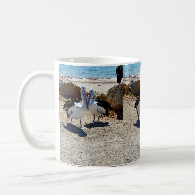 Pelican Love,  Coffee Mug (Left)