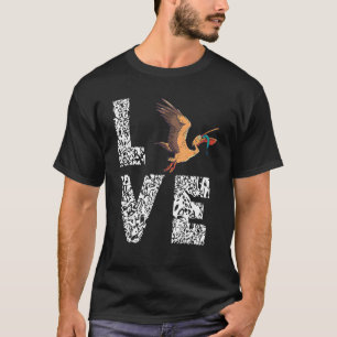 Pelican Love Leopard Pelican Bird Animal Tropical T-Shirt