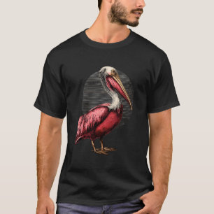 Pelican Lover Artwork Seabird Animal Motif Pelican T-Shirt