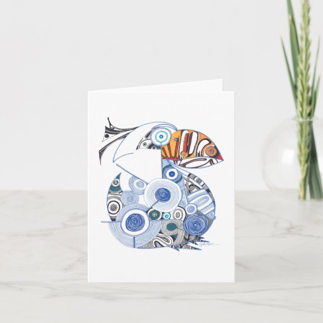 Pelican note card blank (Front)