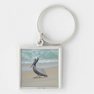 Pelican on Outer Banks OBX NC Key Ring