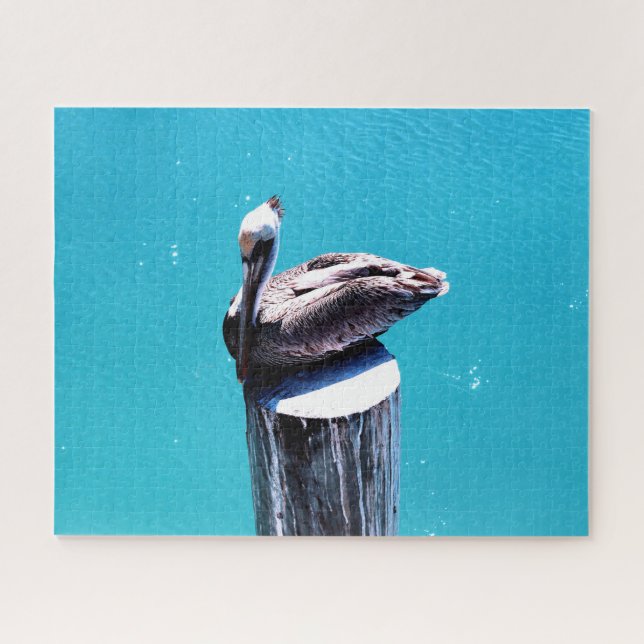 Pelican on the beach, Jigsaw Puzzle (Horizontal)