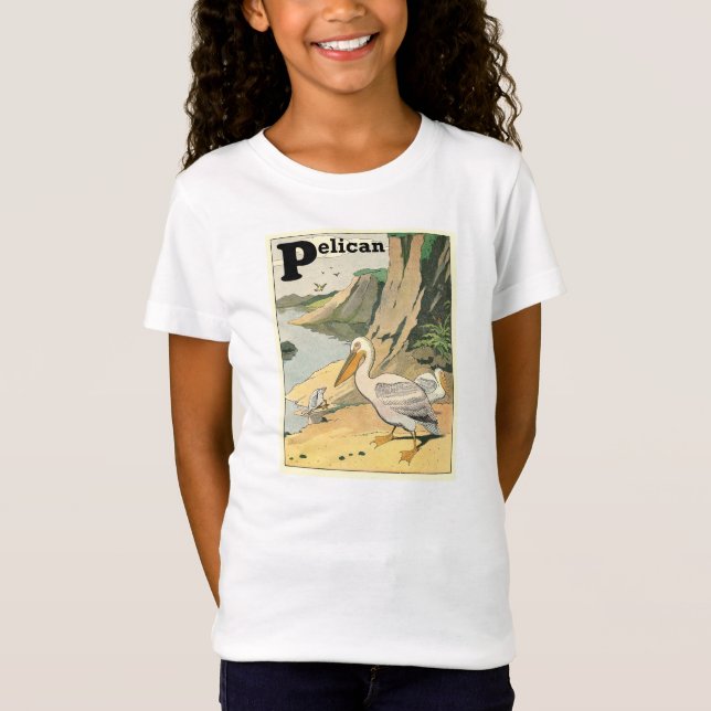 Pelican on the Beach T-Shirt (Front)