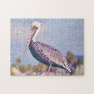 Pelican Painting Bird Art Puzzle