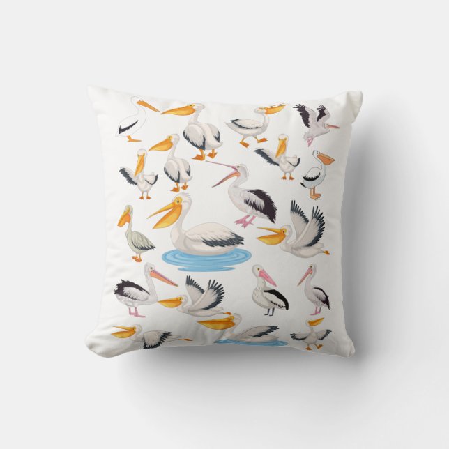 PELICAN PATTERN CUSHION (Front)