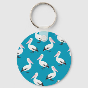 Pelican pattern key ring