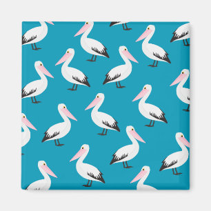 Pelican pattern magnet
