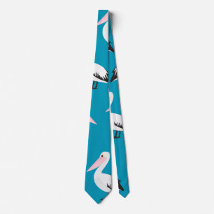 Pelican pattern tie