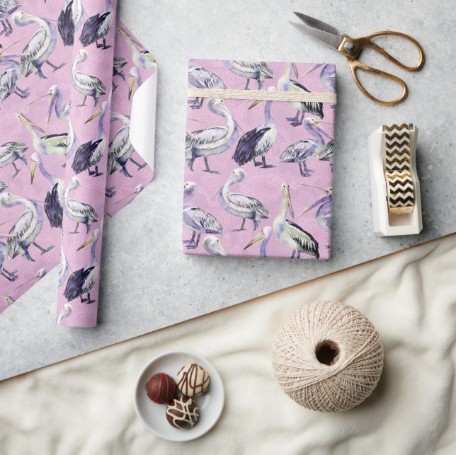 Pelican Pattern Wrapping Paper (Crafts)