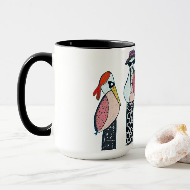Pelican Perch Mug (With Donut)