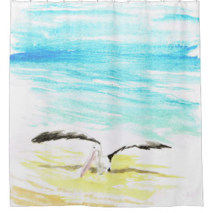 Pelican Shower Curtin Curtain