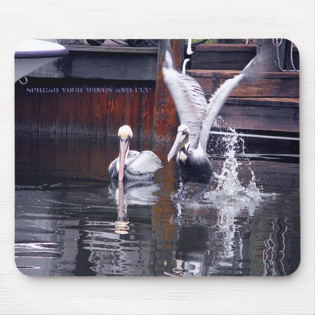 Pelican Takeoff Mouse Mat (Front)