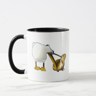 Pelican Tries to Eat Capybara Funny capybara Mug