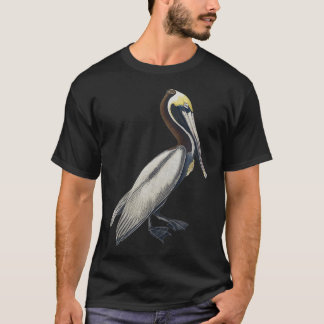Pelican  Vintage Bird Graphic  Brown Pelican T-Shirt